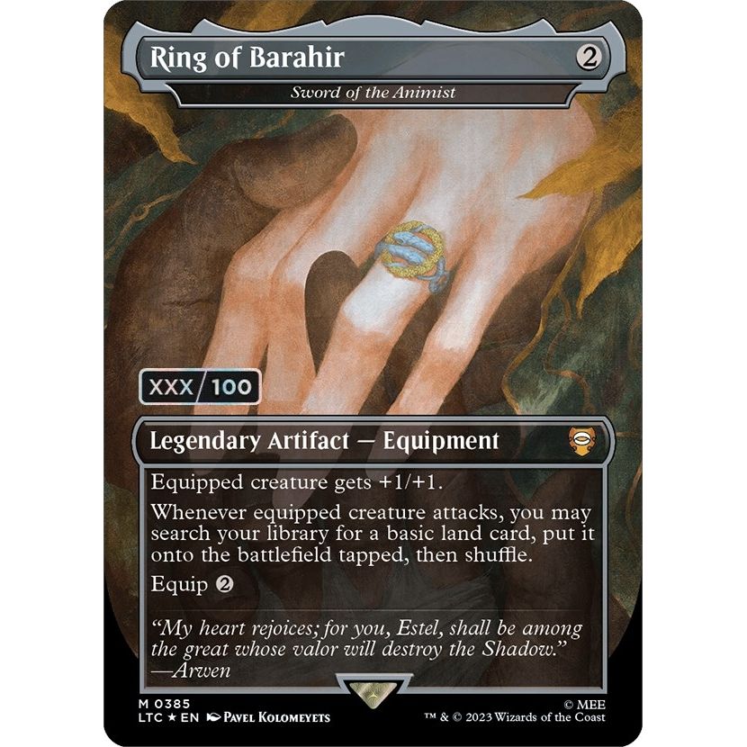 Image for Ring of Barahir - Sword of the Animist (Serial Numbered) (385) (LTC) - Magic: The Gathering