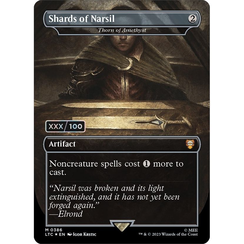 Image for Shards of Narsil - Thorn of Amethyst (Serial Numbered) (386) (LTC) - Magic: The Gathering