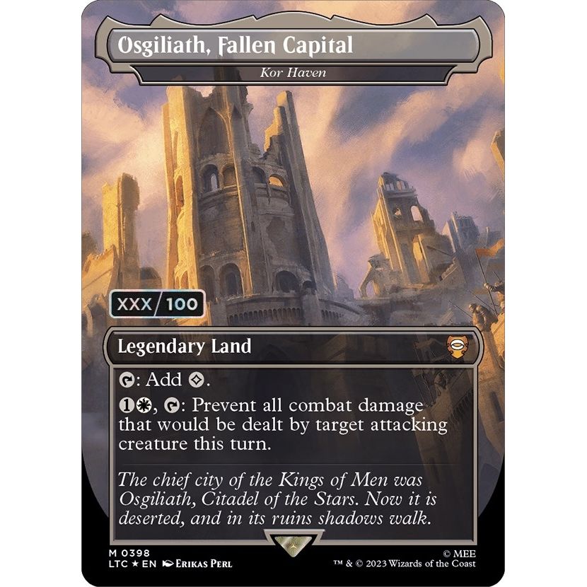 Image for Osgiliath, Fallen Capital - Kor Haven (Serial Numbered) (398) (LTC) - Magic: The Gathering