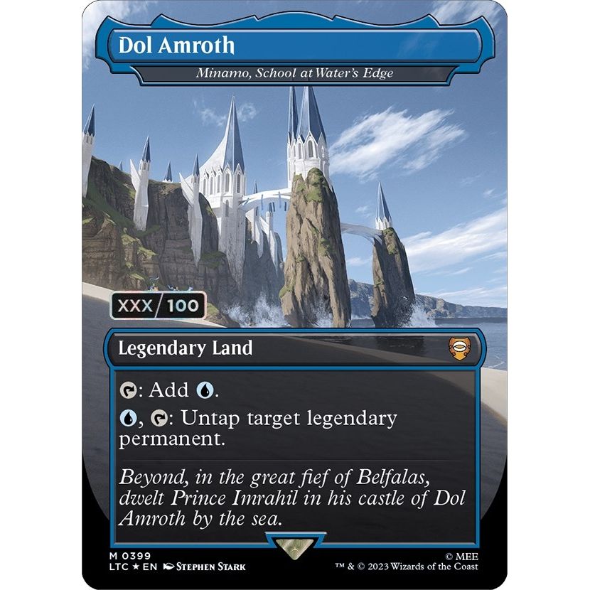 Image for Dol Amroth - Minamo, School at Water's Edge (Serial Numbered) (399) (LTC) - Magic: The Gathering