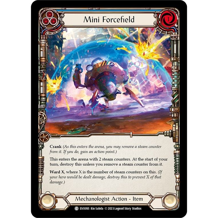 Image for Mini Forcefield (Blue) (EVO095) (EVO) - Flesh and Blood TCG