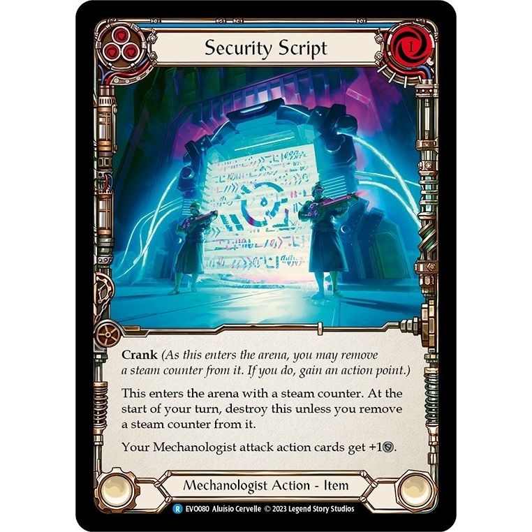 Image for Security Script (EVO080) (EVO) - Flesh and Blood TCG