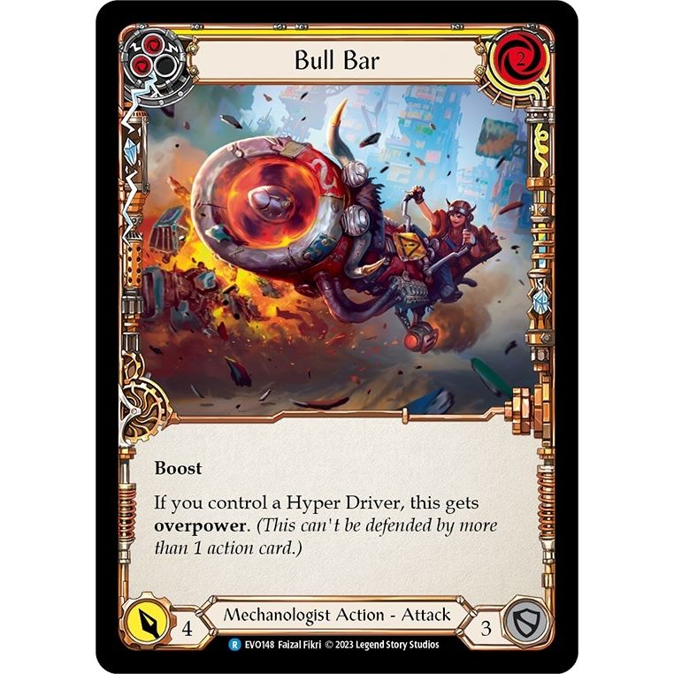 Image for Bull Bar (Yellow) (EVO148) (EVO) - Flesh and Blood TCG