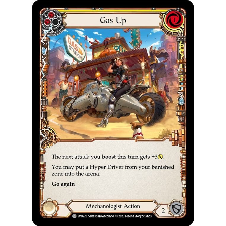 Image for Gas Up (Yellow) (EVO223) (EVO) - Flesh and Blood TCG