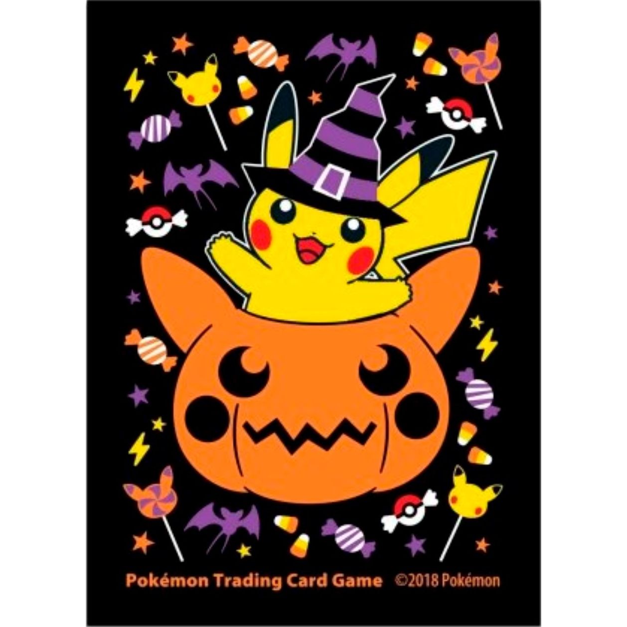 Image for Pokemon TCG: Pumpkin Pikachu Halloween Card Sleeves (65-Pack) - Card Sleeves