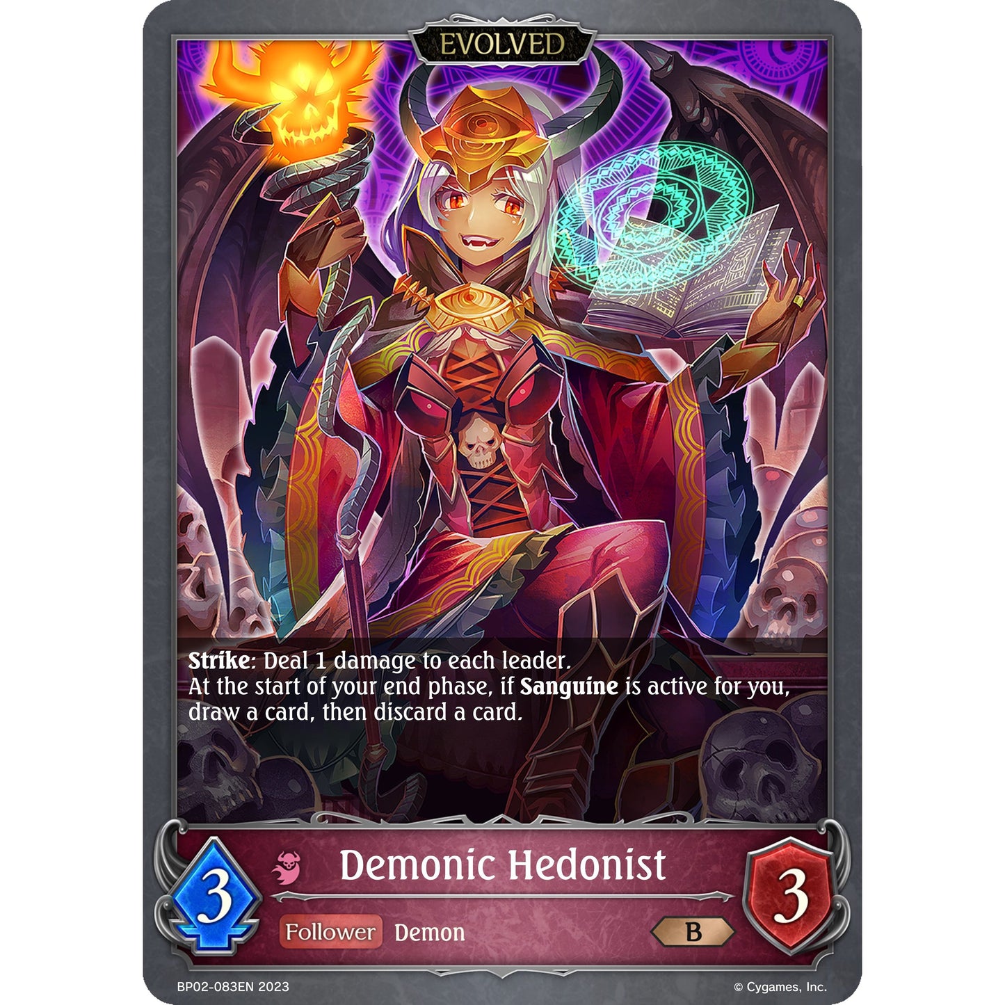 Image for Demonic Hedonist (Evolved) (BP02-083EN) (BP02) - Shadowverse: Evolve