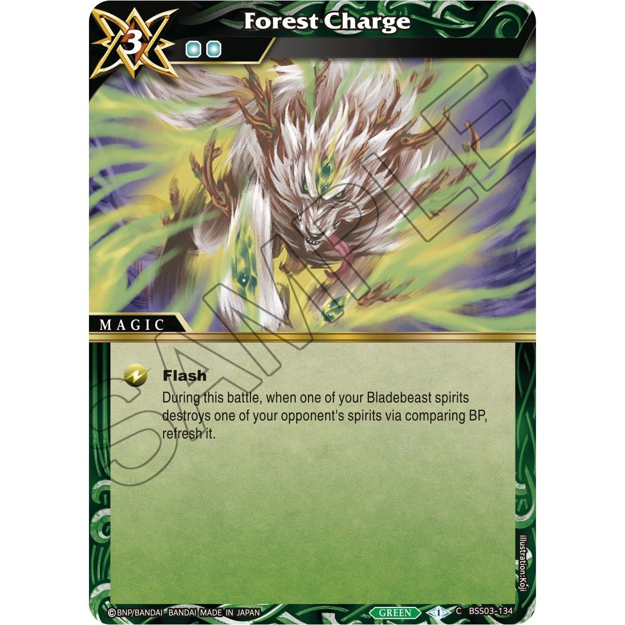Image for Forest Charge (BSS03-134) (BSS03) - Battle Spirits Saga
