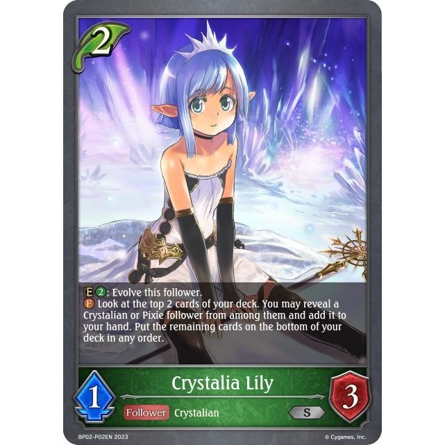 Image for Crystalia Lily - P02EN (Foil) (BP02-P02EN) (BP02) - Shadowverse: Evolve
