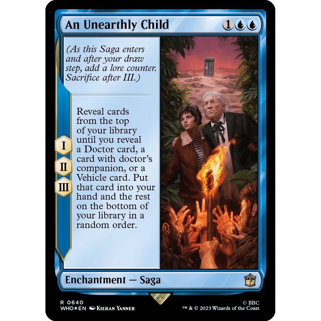 Image for An Unearthly Child (Surge Foil) (640) (WHO) - Magic: The Gathering