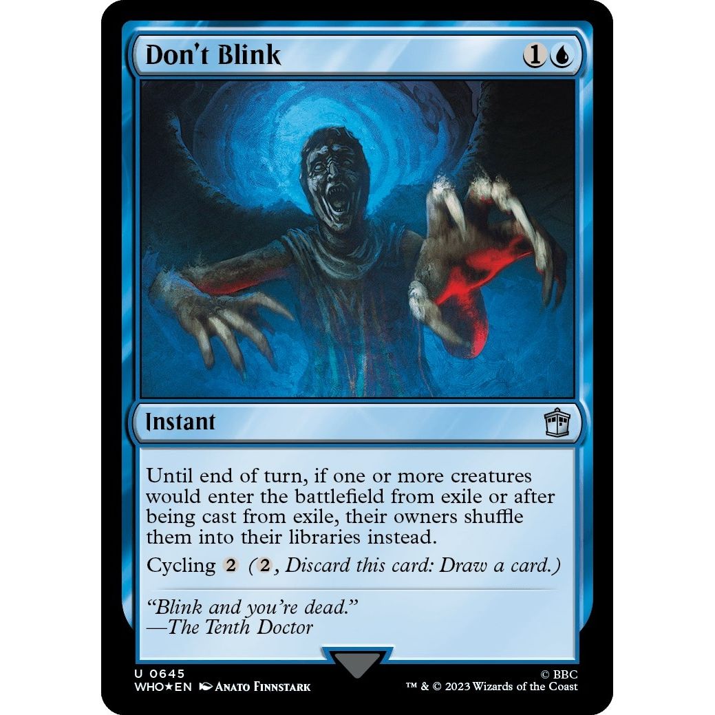 Image for Don't Blink (Surge Foil) (645) (WHO) - Magic: The Gathering