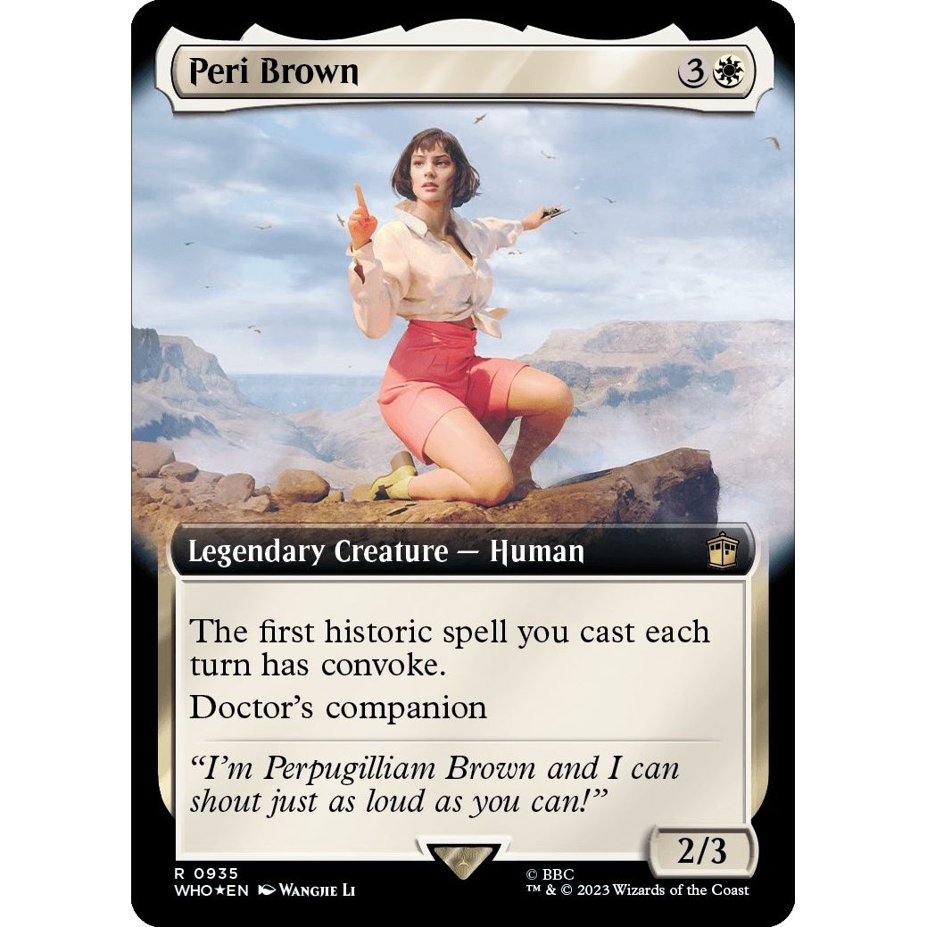 Image for Peri Brown (Extended Art) (Surge Foil) (935) (WHO) - Magic: The Gathering