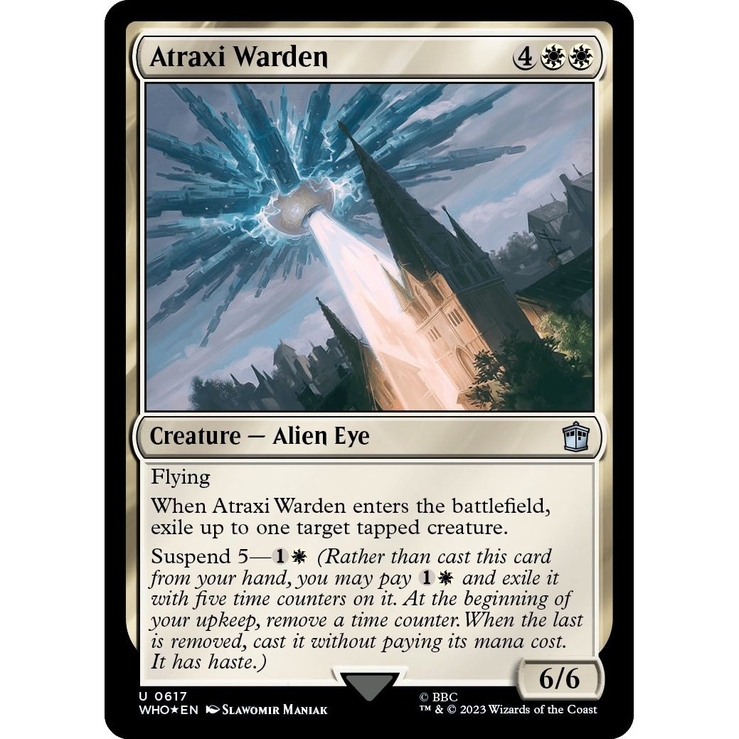 Image for Atraxi Warden (Surge Foil) (617) (WHO) - Magic: The Gathering