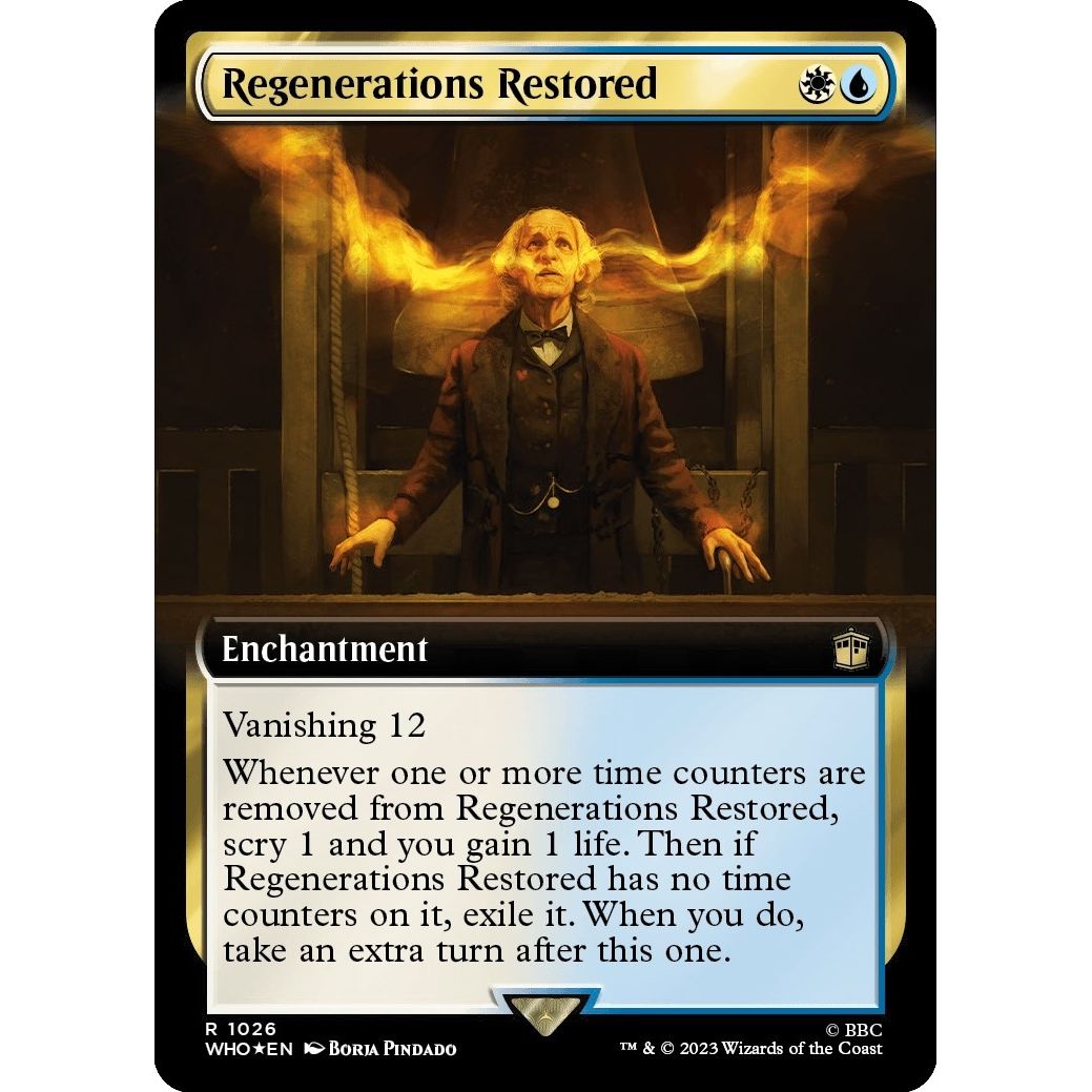 Image for Regenerations Restored (Extended Art) (Surge Foil) (1026) (WHO) - Magic: The Gathering