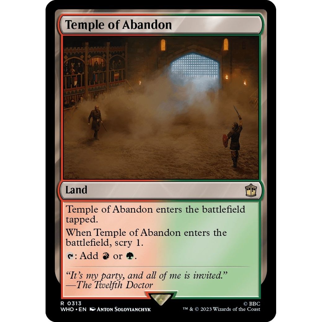 Image for Temple of Abandon (313) (WHO) - Magic: The Gathering
