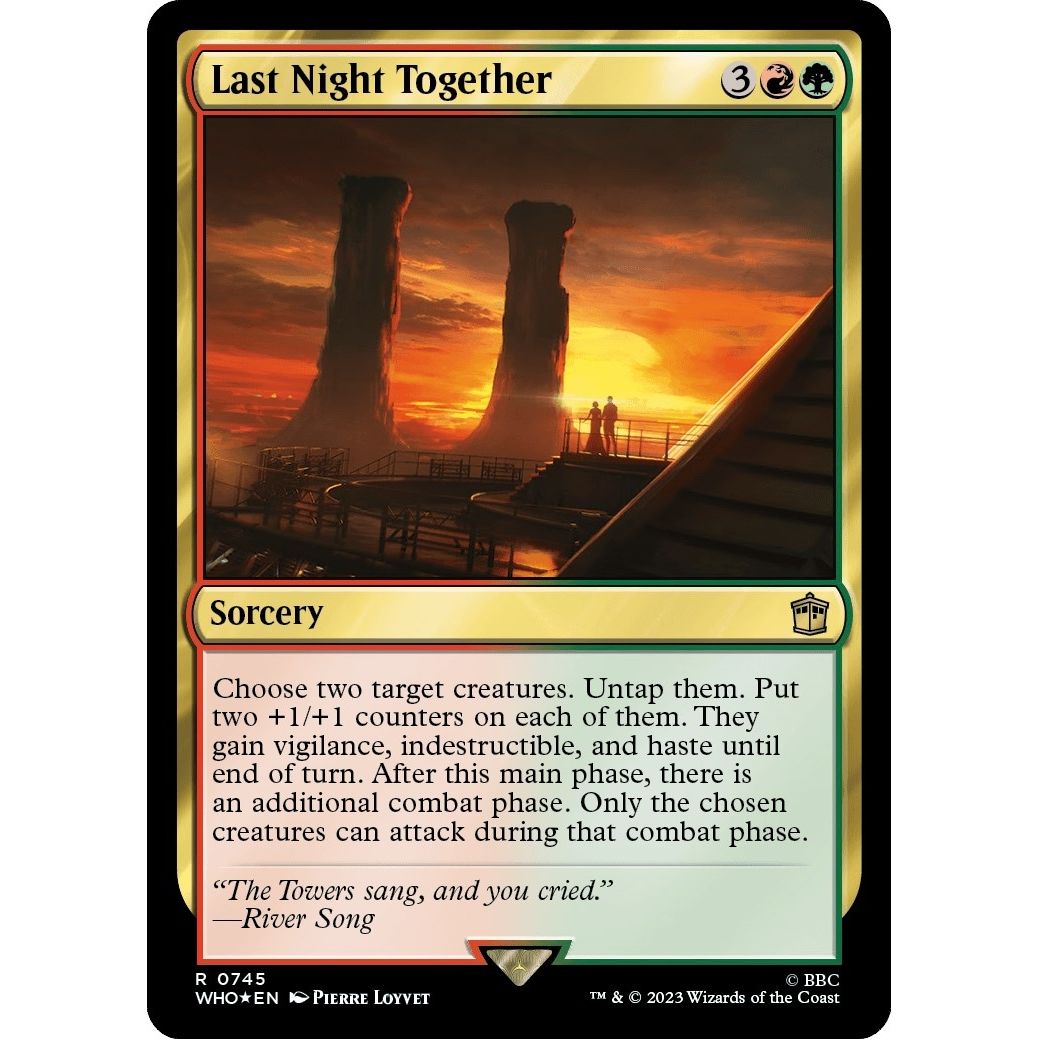 Image for Last Night Together (Surge Foil) (745) (WHO) - Magic: The Gathering