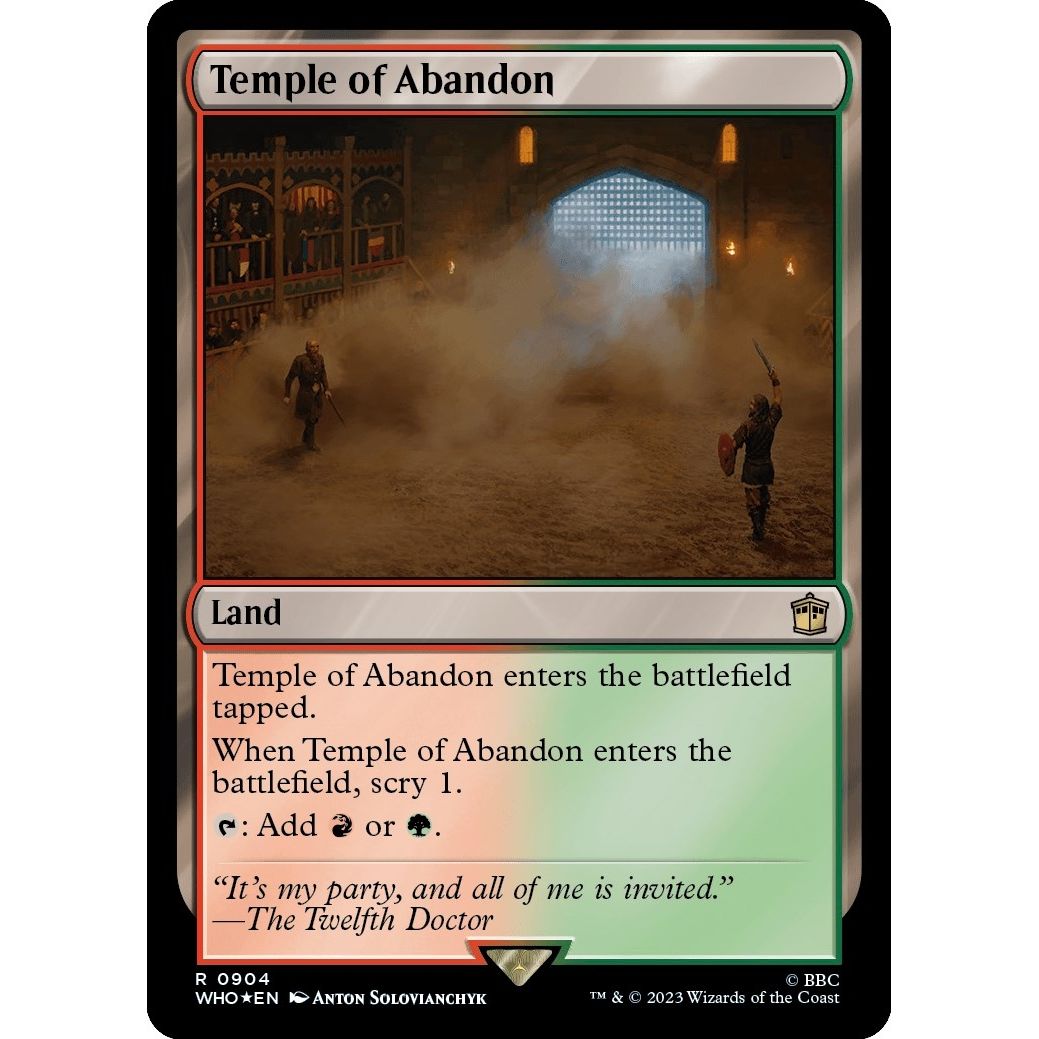 Image for Temple of Abandon (Surge Foil) (904) (WHO) - Magic: The Gathering