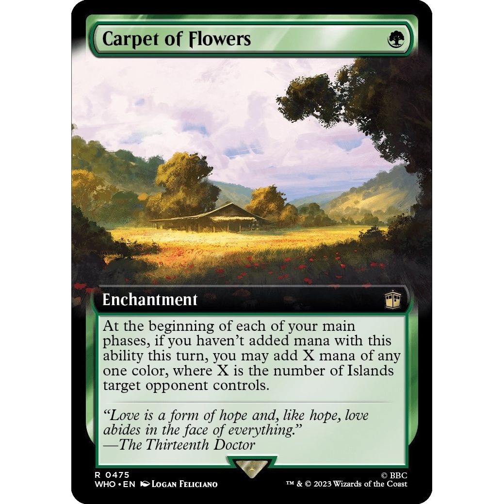 Image for Carpet of Flowers (Extended Art) (475) (WHO) - Magic: The Gathering