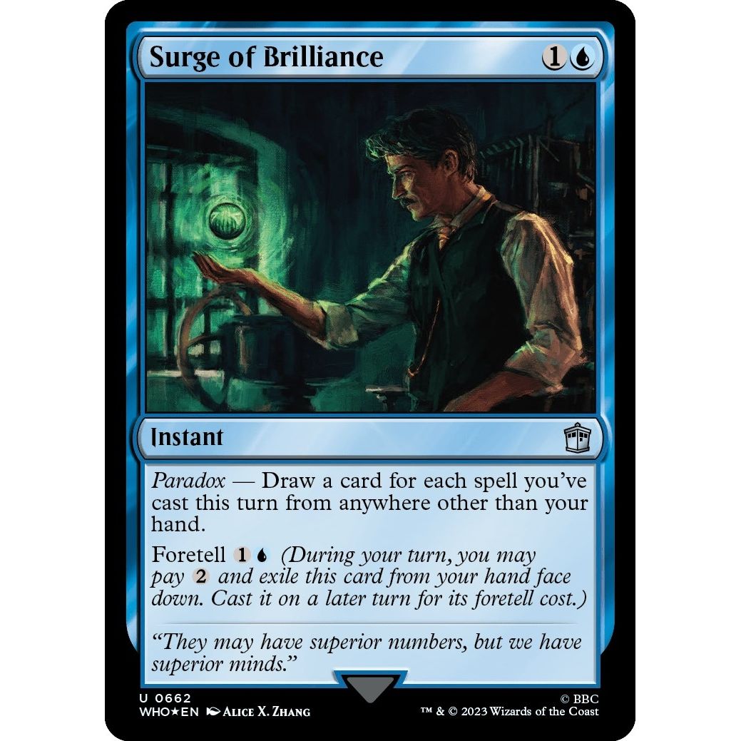 Image for Surge of Brilliance (Surge Foil) (662) (WHO) - Magic: The Gathering