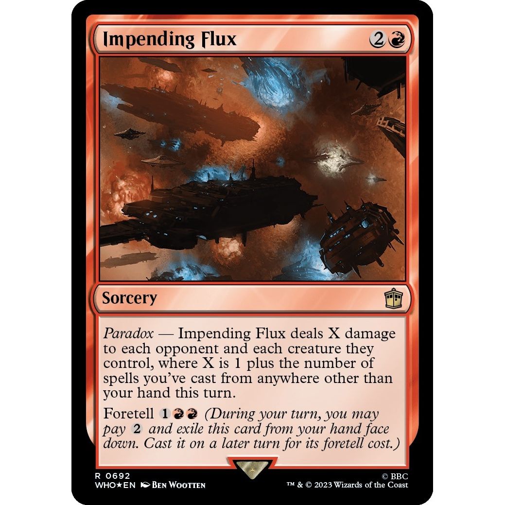 Image for Impending Flux (Surge Foil) (692) (WHO) - Magic: The Gathering