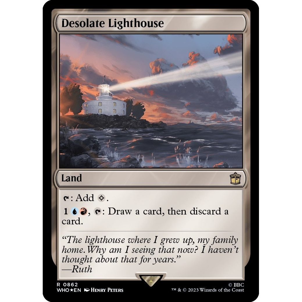 Image for Desolate Lighthouse (Surge Foil) (862) (WHO) - Magic: The Gathering