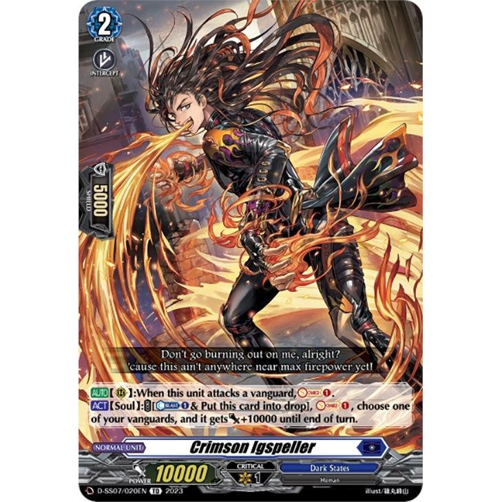 Image for Crimson Igspeller (D-SS07/020EN) (SS07) - Cardfight Vanguard