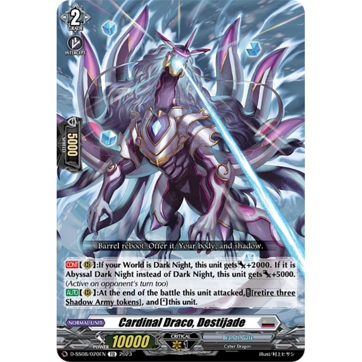 Image for Cardinal Draco, Destijade (D-SS08/020EN) (SS08) - Cardfight Vanguard