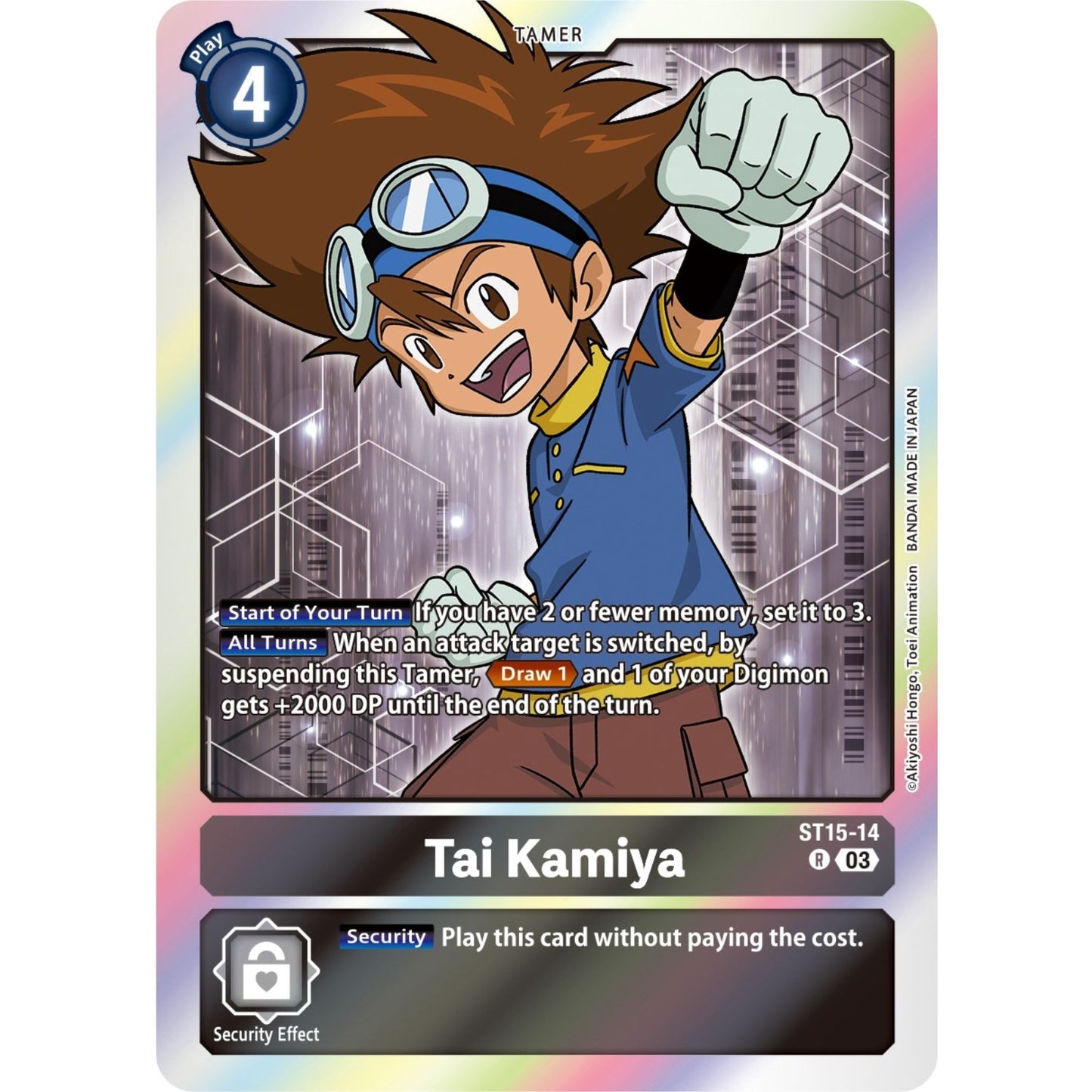 Image for Tai Kamiya (ST15-14 R) (ST-15) - Digimon Card Game