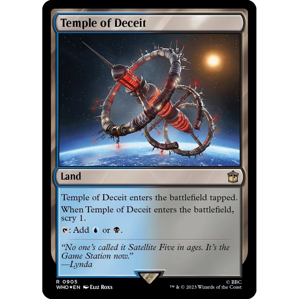 Image for Temple of Deceit (Surge Foil) (905) (WHO) - Magic: The Gathering