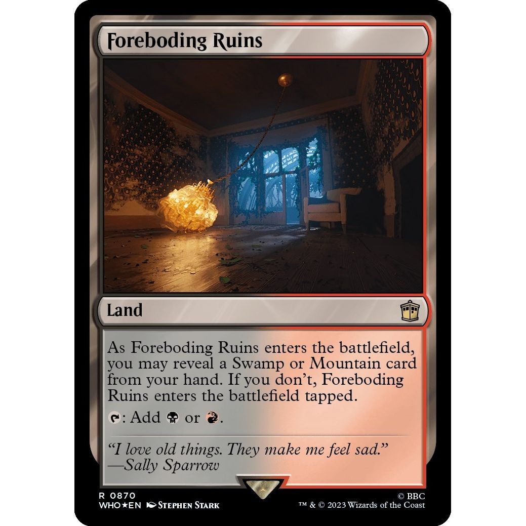 Image for Foreboding Ruins (Surge Foil) (870) (WHO) - Magic: The Gathering