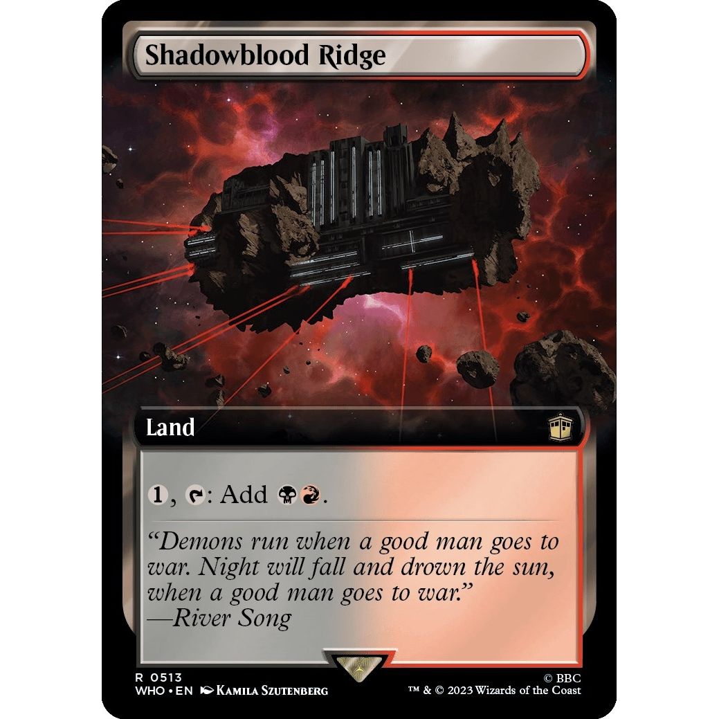 Image for Shadowblood Ridge (Extended Art) (513) (WHO) - Magic: The Gathering