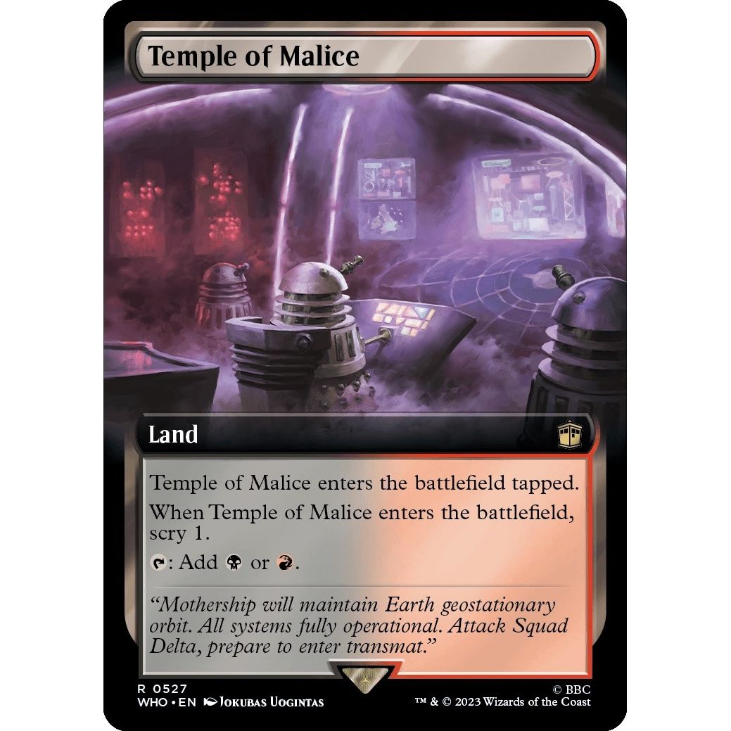Image for Temple of Malice (Extended Art) (527) (WHO) - Magic: The Gathering