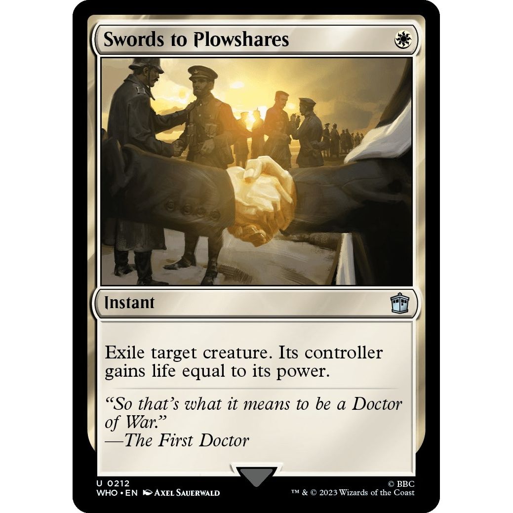 Image for Swords to Plowshares (212) (WHO) - Magic: The Gathering