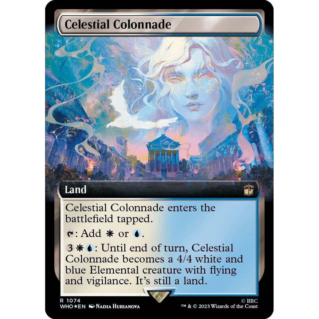 Image for Celestial Colonnade (Extended Art) (Surge Foil) (1074) (WHO) - Magic: The Gathering