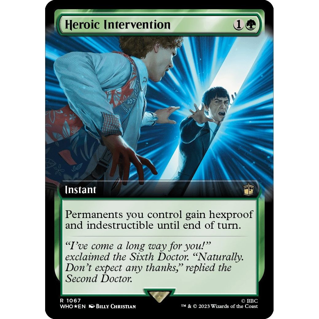 Image for Heroic Intervention (Extended Art) (Surge Foil) (1067) (WHO) - Magic: The Gathering