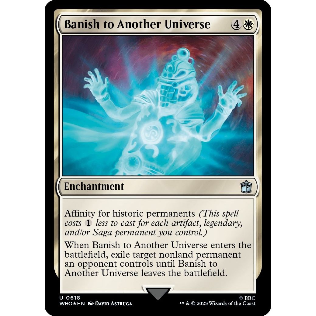 Image for Banish to Another Universe (Surge Foil) (618) (WHO) - Magic: The Gathering