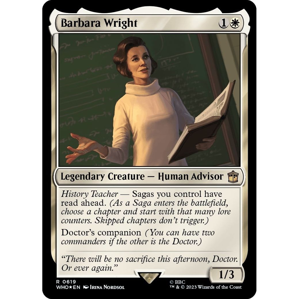 Image for Barbara Wright (Surge Foil) (619) (WHO) - Magic: The Gathering