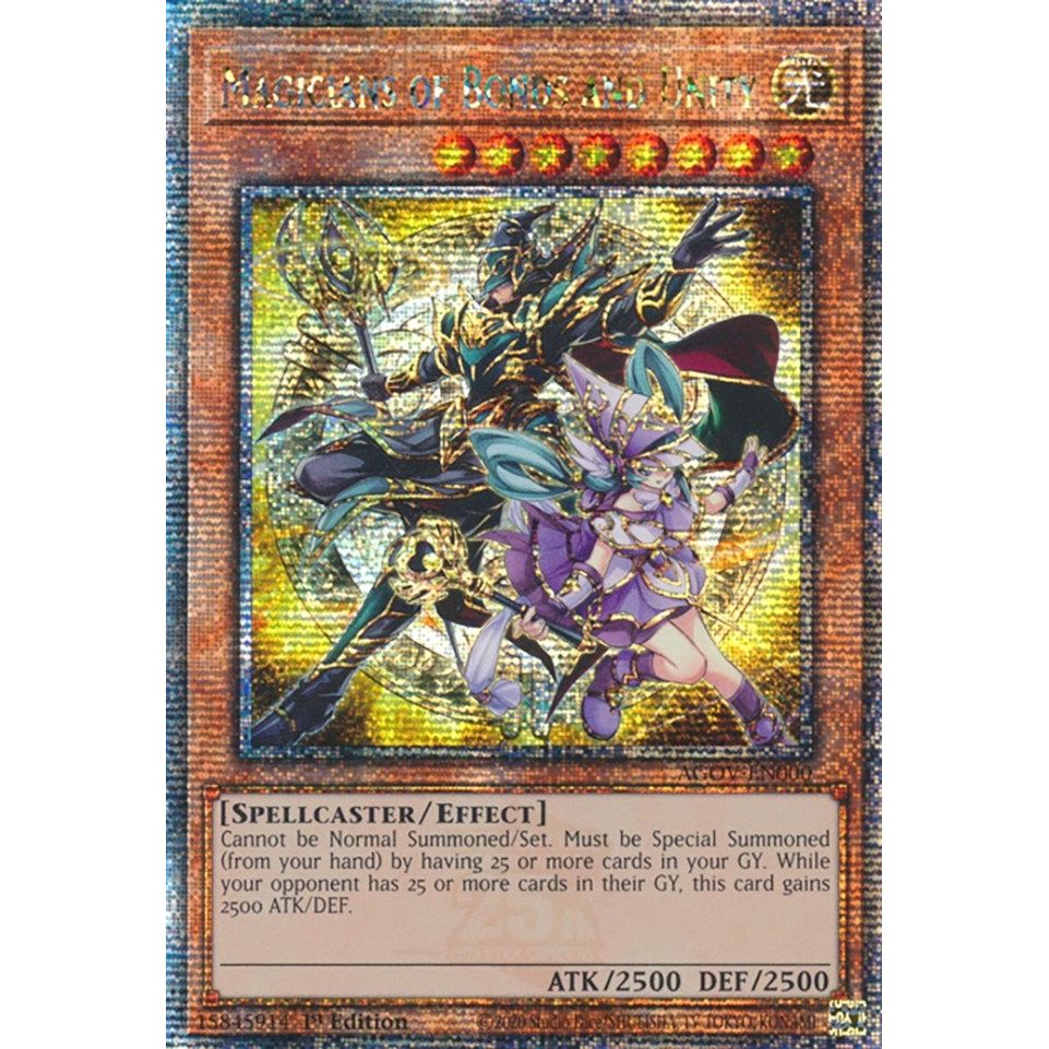 Image for Magicians of Bonds and Unity (Quarter Century Secret Rare) (AGOV-EN000) (AGOV) - YuGiOh