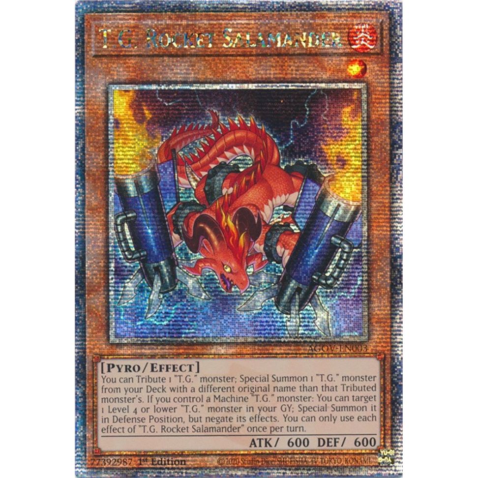 Image for T.G. Rocket Salamander (Quarter Century Secret Rare) (AGOV-EN003) (AGOV) - YuGiOh