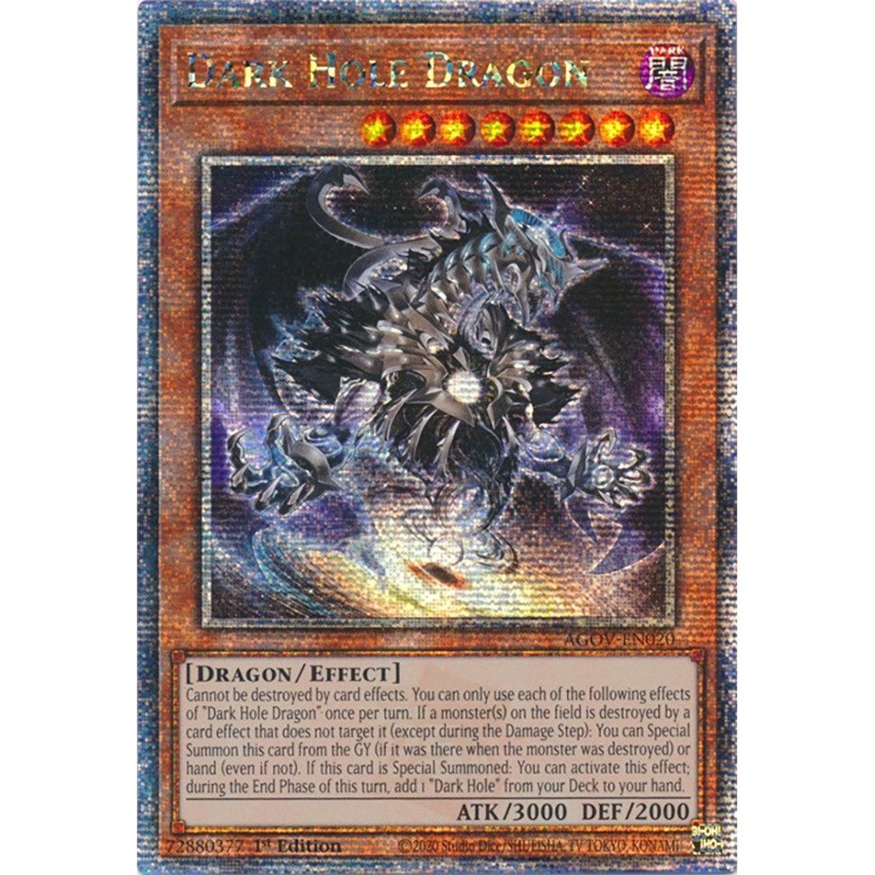 Image for Dark Hole Dragon (Quarter Century Secret Rare) (AGOV-EN020) (AGOV) - YuGiOh