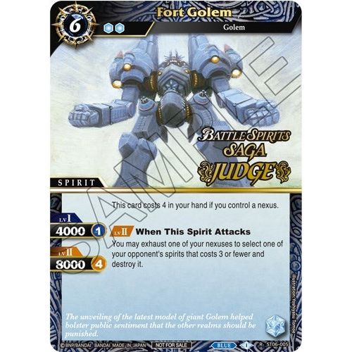 Image for Fort Golem (Judge Pack Vol. 3) (ST06-005) (LEP) - Battle Spirits Saga