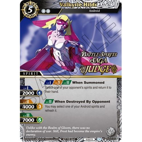 Image for Valkyrie Hildr (Judge Pack Vol. 3) (BSS03-054) (LEP) - Battle Spirits Saga