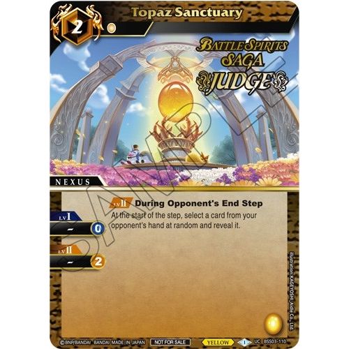 Image for Topaz Sanctuary (Judge Pack Vol. 3) (BSS03-110) (LEP) - Battle Spirits Saga