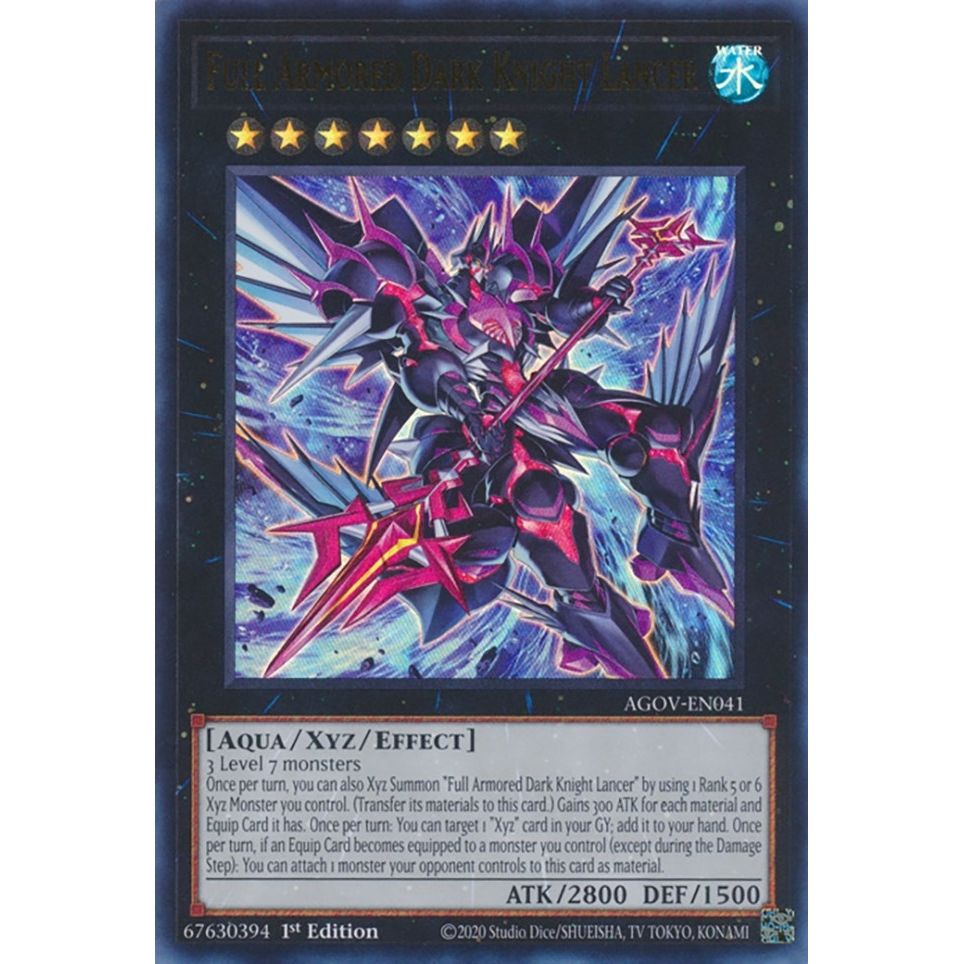 Image for Full Armored Dark Knight Lancer (AGOV-EN041) (AGOV) - YuGiOh
