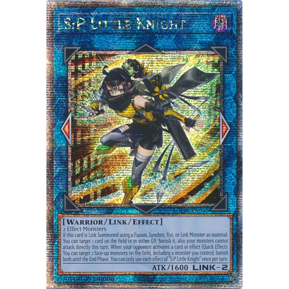 Image for S:P Little Knight (Quarter Century Secret Rare) (AGOV-EN046) (AGOV) - YuGiOh
