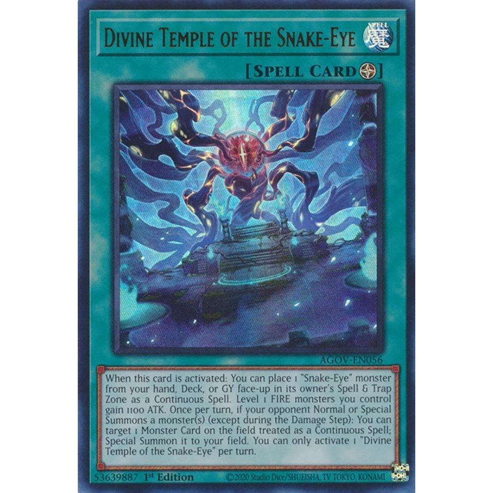 Image for Divine Temple of the Snake-Eye (AGOV-EN056) (AGOV) - YuGiOh