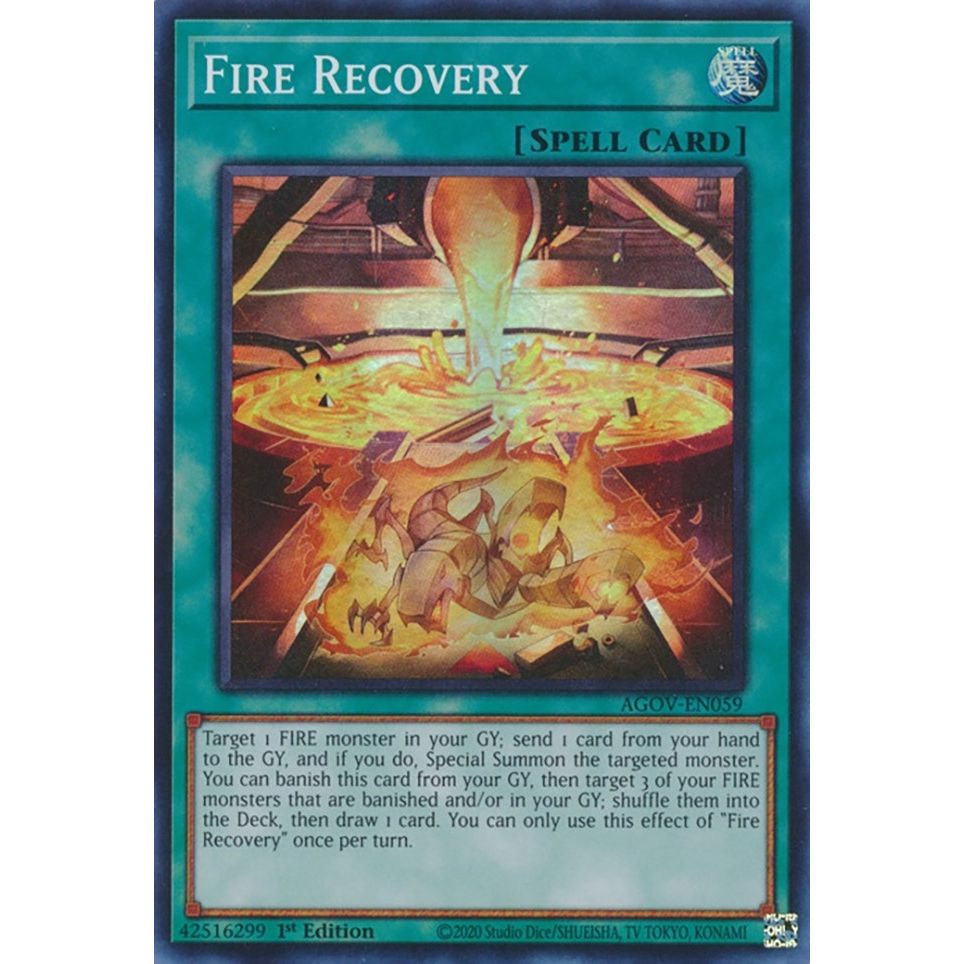 Image for Fire Recovery (AGOV-EN059) (AGOV) - YuGiOh