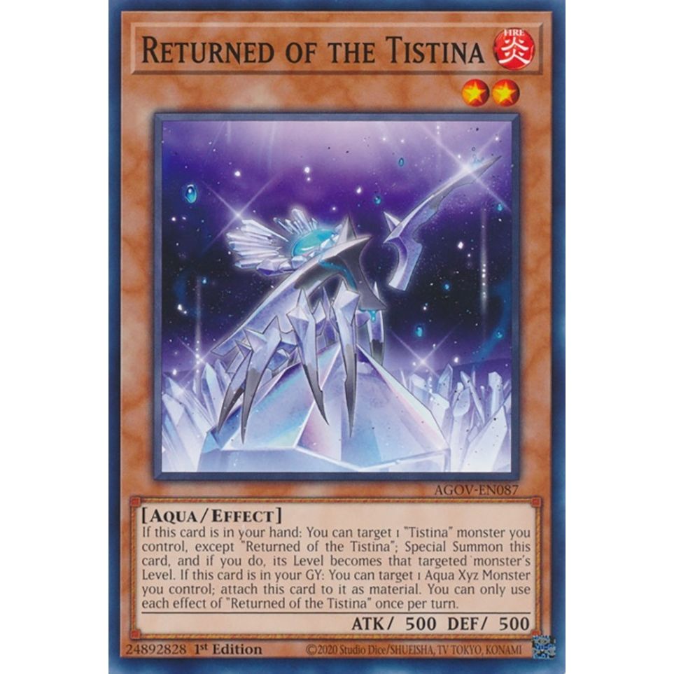 Image for Returned of the Tistina (AGOV-EN087) (AGOV) - YuGiOh