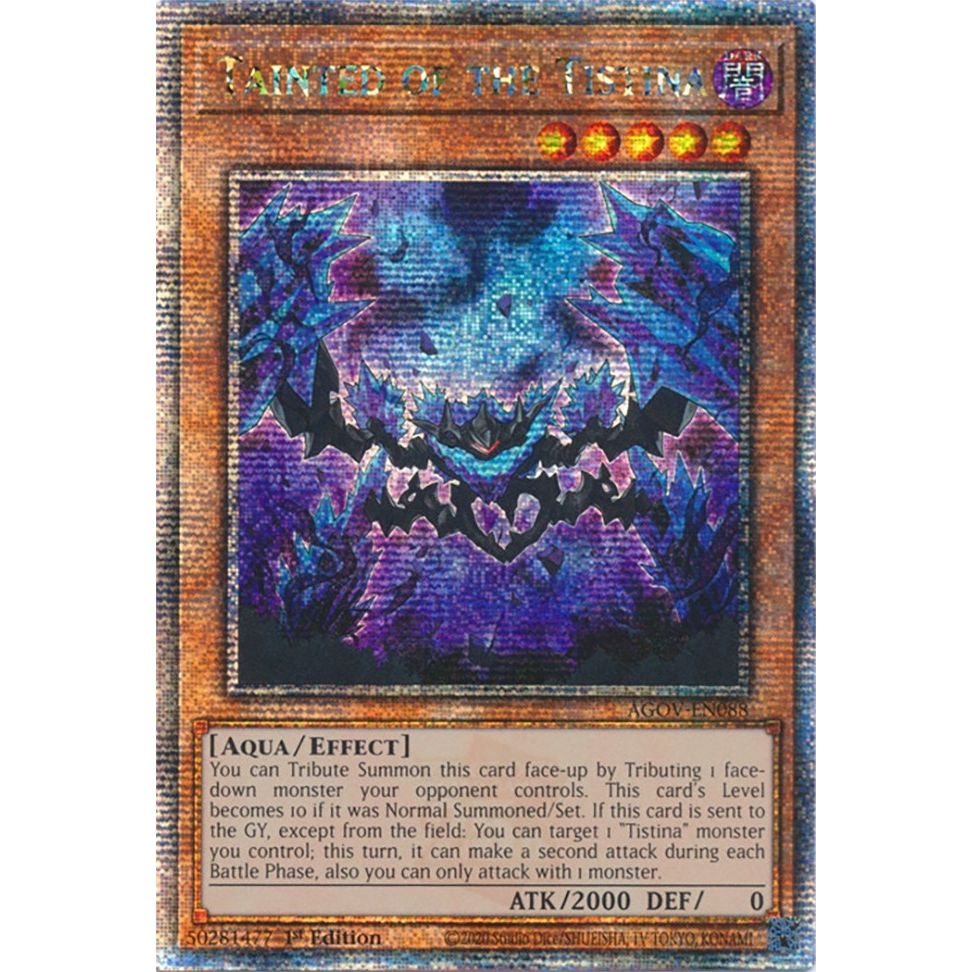 Image for Tainted of the Tistina (Quarter Century Secret Rare) (AGOV-EN088) (AGOV) - YuGiOh