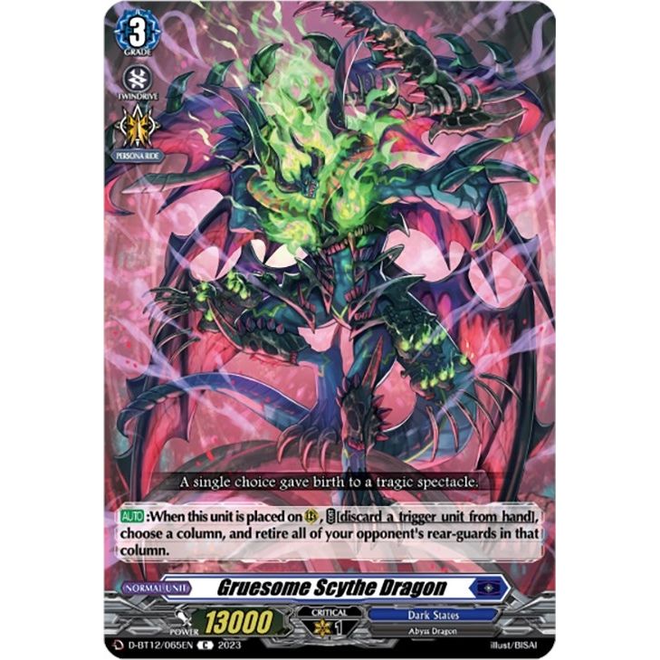 Image for Gruesome Scythe Dragon (D-BT12/065EN) (D-BT12) - Cardfight Vanguard