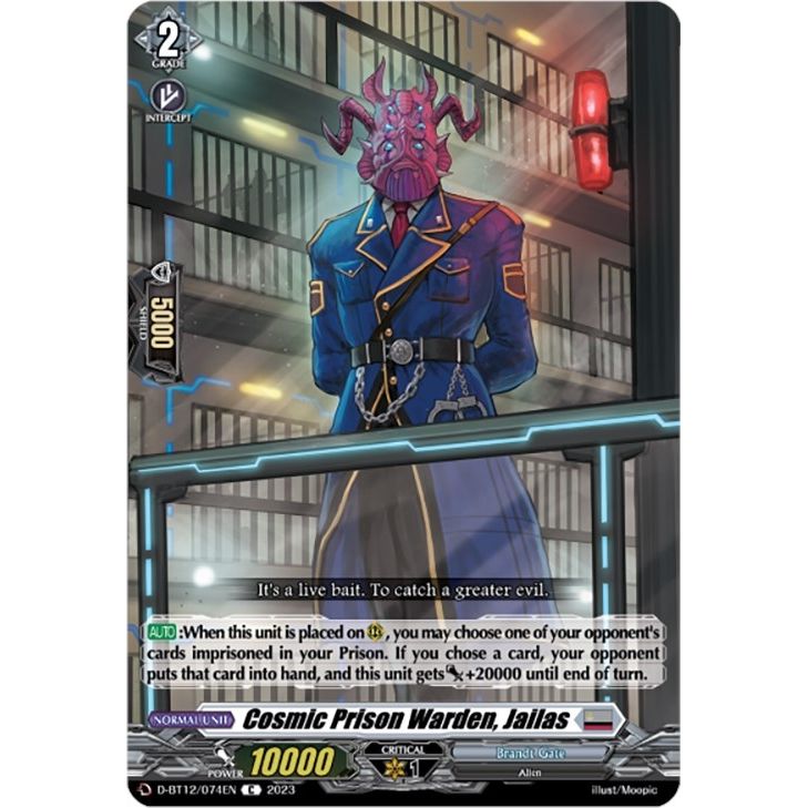 Image for Cosmic Prison Warden, Jailas (D-BT12/074EN) (D-BT12) - Cardfight Vanguard